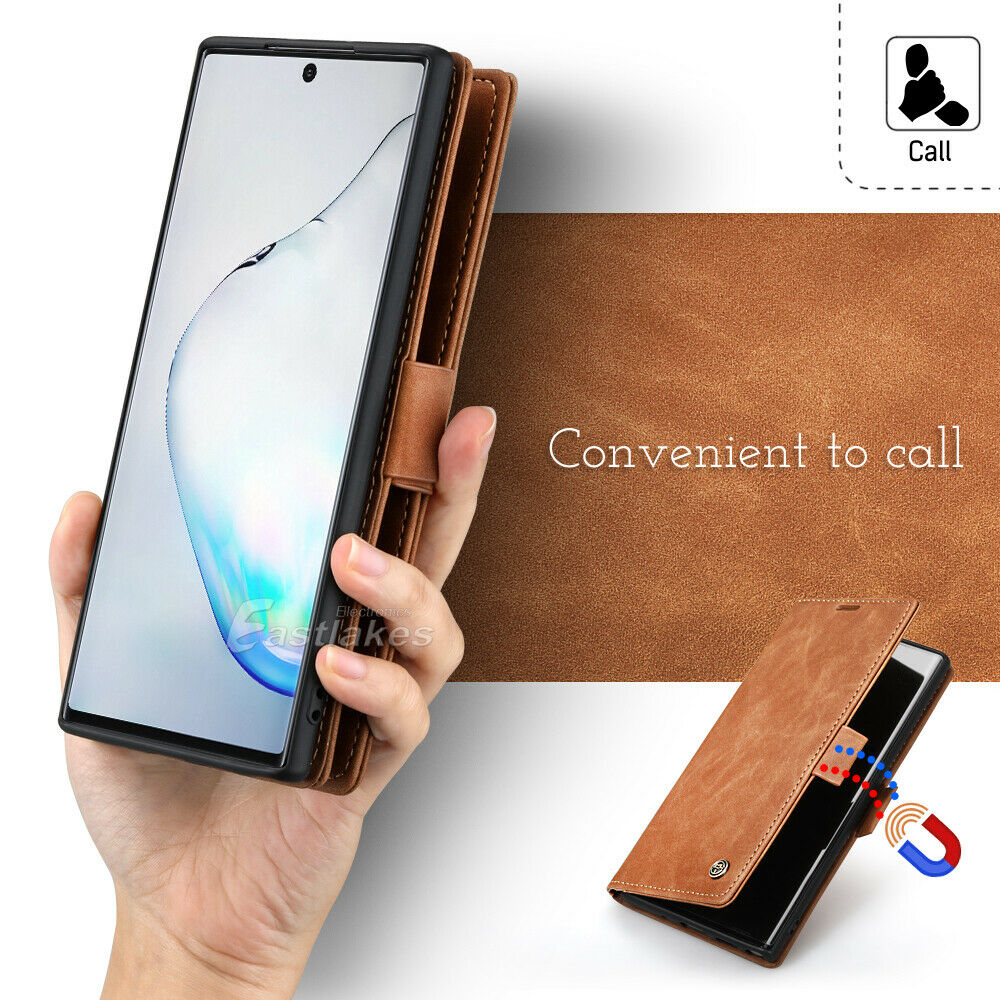 Leather Wallet Case for Samsung S10 Note 10 Plus 5G S20 S21 S22 Ultra - Eastlakes Electronics