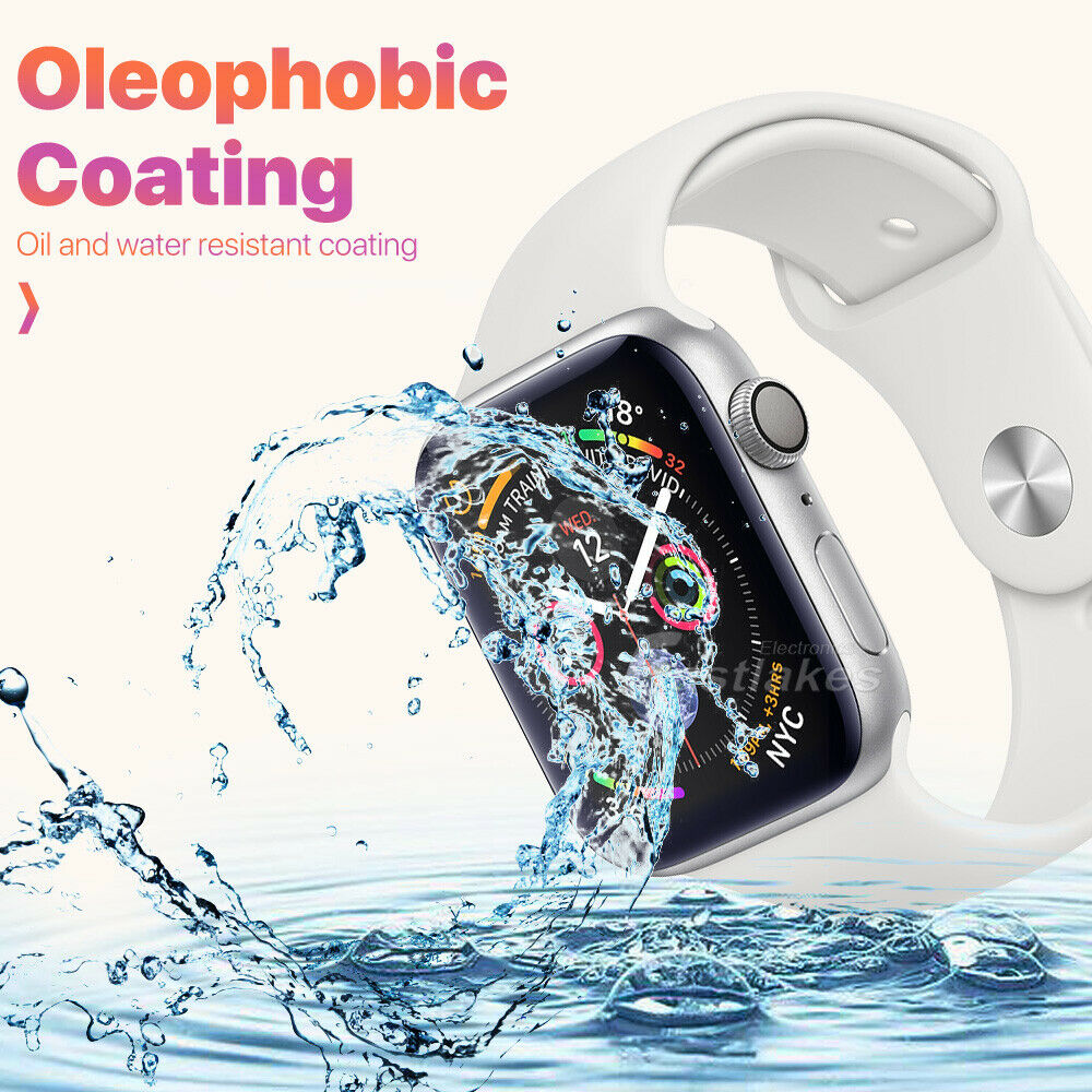 Tempered Glass FULL COVER Screen Protector For Apple Watch - Eastlakes Electronics