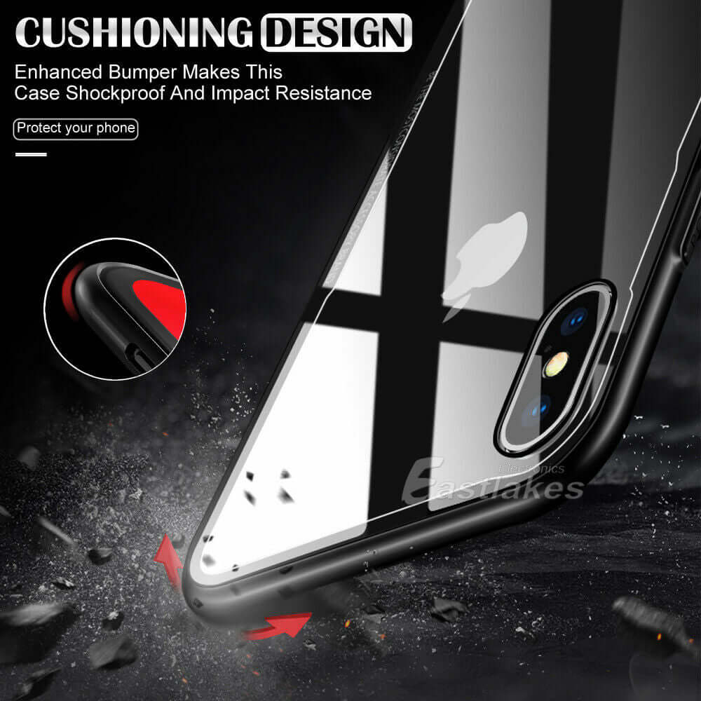 Shockproof Case Cover Hybrid Toughen Glass for Apple iPhone 13 12 11 Pro MAX XS XR 8 7 - Eastlakes Electronics