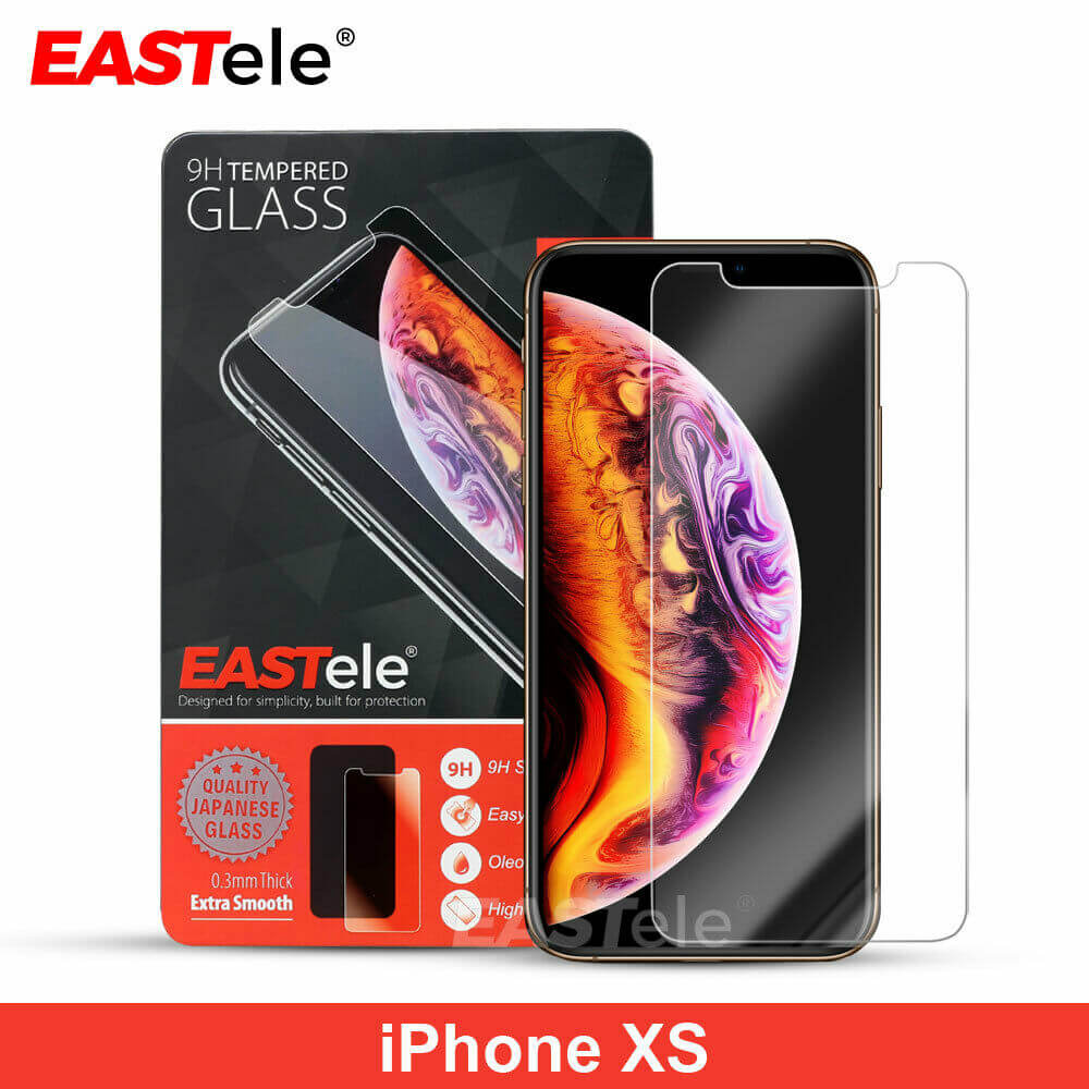 [2 Pack] Eastele iPhone Tempered Glass Screen Protector Gold Label - Eastlakes Electronics