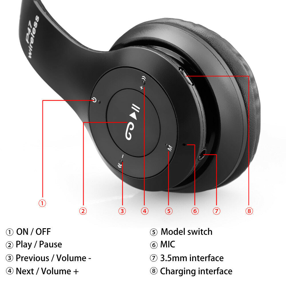 Bluetooth 4.2 Noise Cancelling Wireless Headphones - Eastlakes Electronics