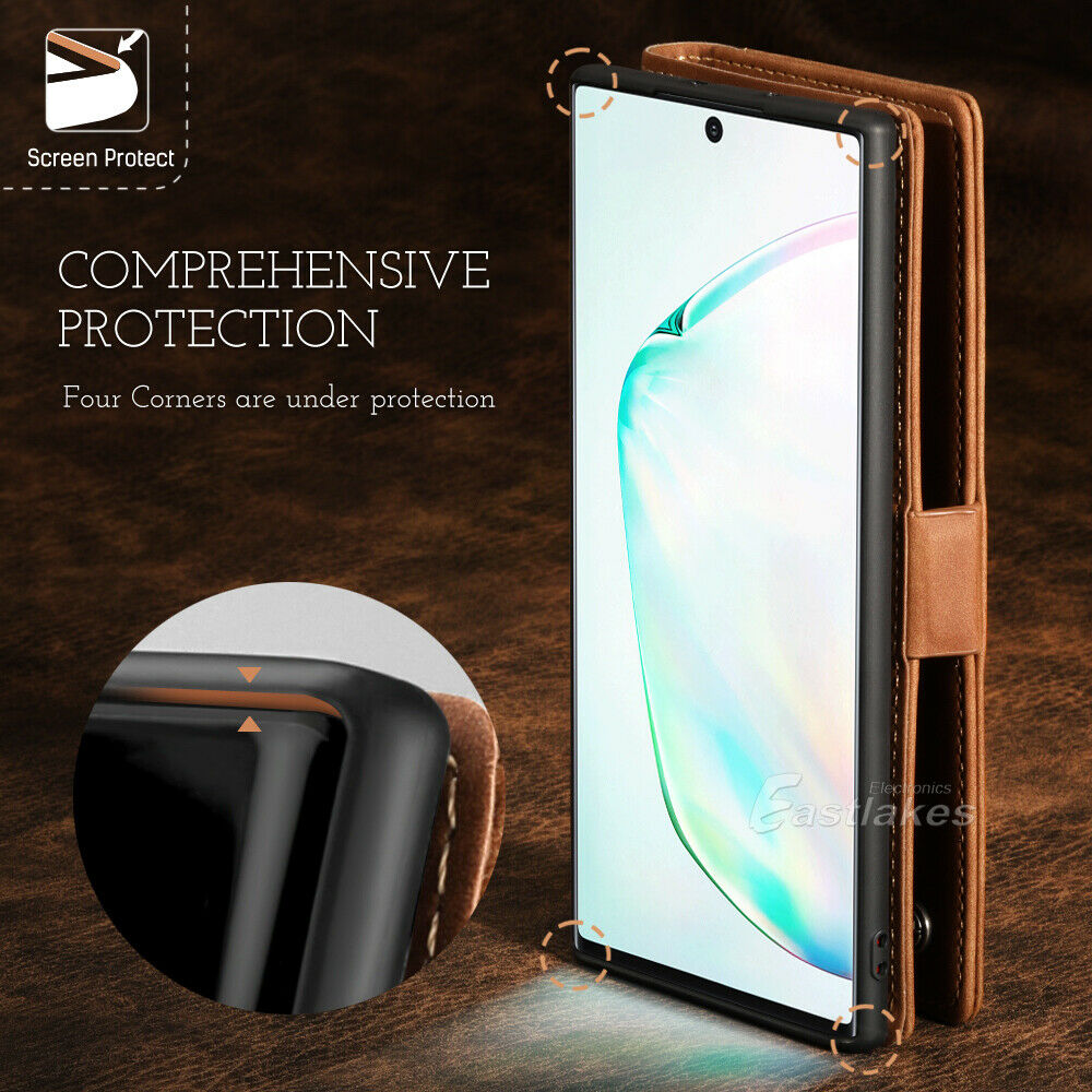 Leather Wallet Case for Samsung S10 Note 10 Plus 5G S20 S21 S22 Ultra - Eastlakes Electronics