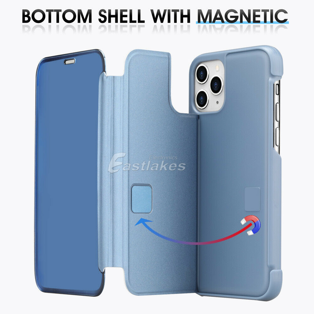 Flip Mirror Case for Apple iPhone 11 Pro Max XS XR 7 8 Plus - Eastlakes Electronics