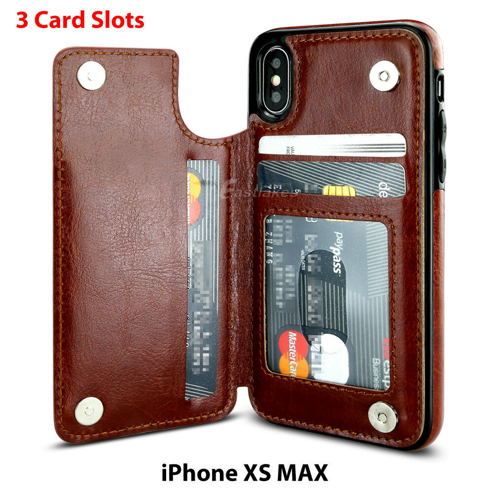 Magnetic Flip Leather Wallet Case for iPhone - Eastlakes Electronics