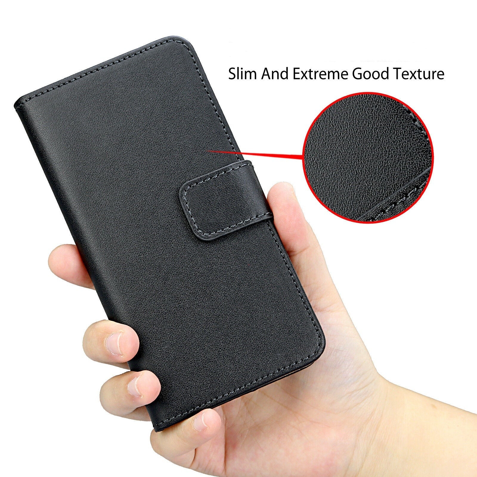 Leather Wallet Case for iPhone 12 mini 11 Pro Max XS 6 7 8 Plus Case - Eastlakes Electronics