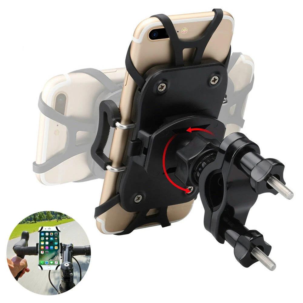 Universal Elastic Silicone Phone Mount Holder for Motorcycle Bicycle Bike - Eastlakes Electronics