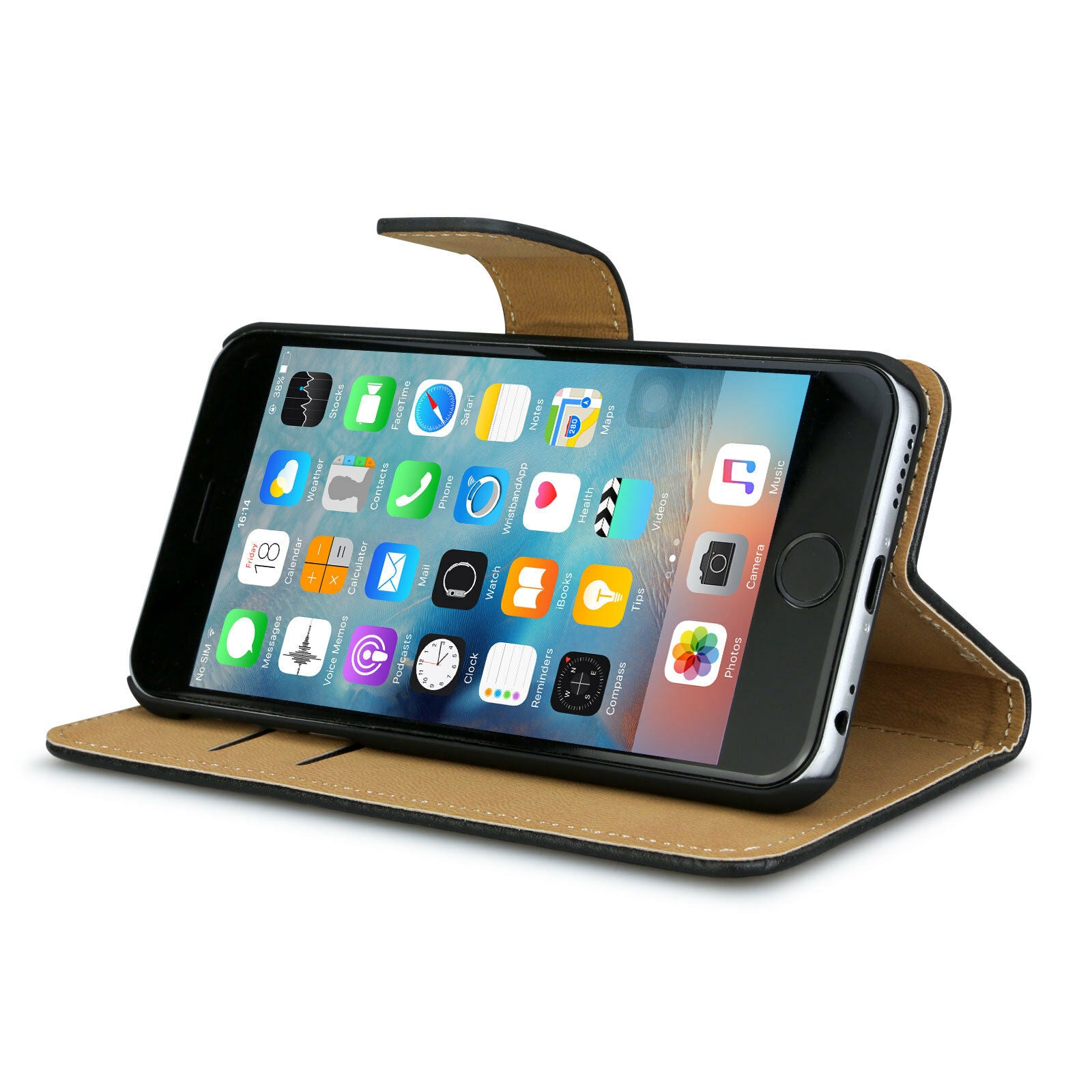 Leather Wallet Case for iPhone 12 mini 11 Pro Max XS 6 7 8 Plus Case - Eastlakes Electronics