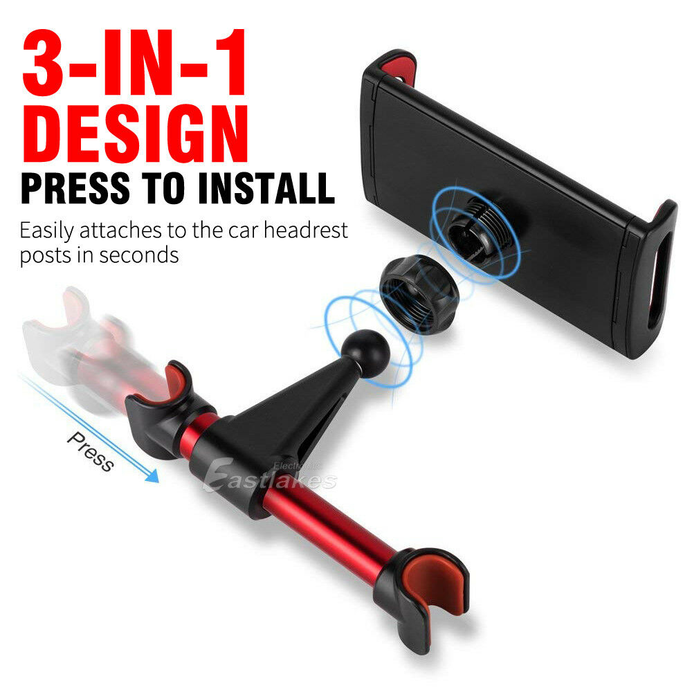 Universal Headrest Car Seat Mount Holder for Mobile Phone and Tablet - Eastlakes Electronics