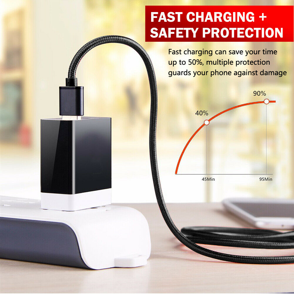 [2 Pack] USB 3.1 Type C Fast Charge USB-C Data Cable - Eastlakes Electronics