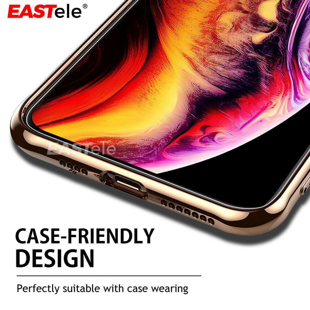 [2 Pack] Eastele iPhone Tempered Glass Screen Protector Gold Label - Eastlakes Electronics