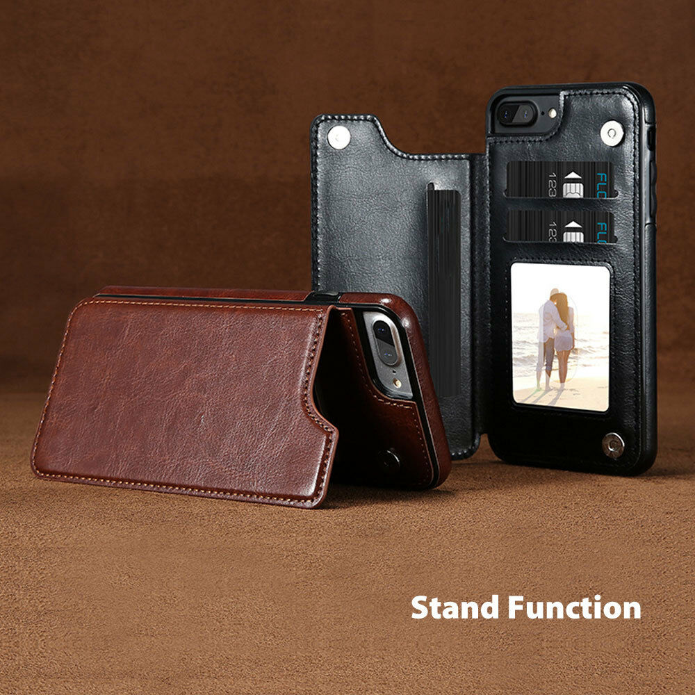 Magnetic Flip Leather Wallet Case for iPhone - Eastlakes Electronics