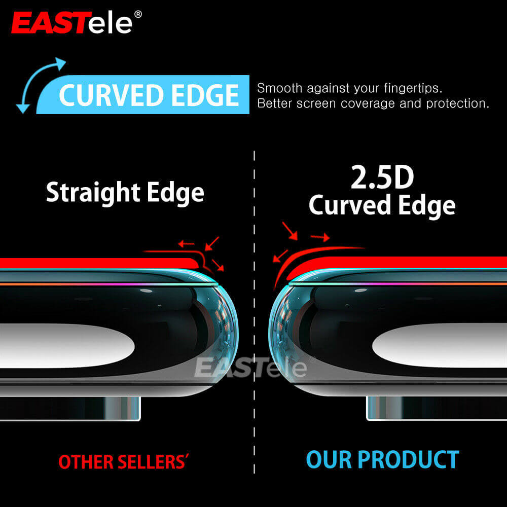 [2 Pack] EASTele Tempered Glass Screen Protector For Apple iPhone Series - Eastlakes Electronics