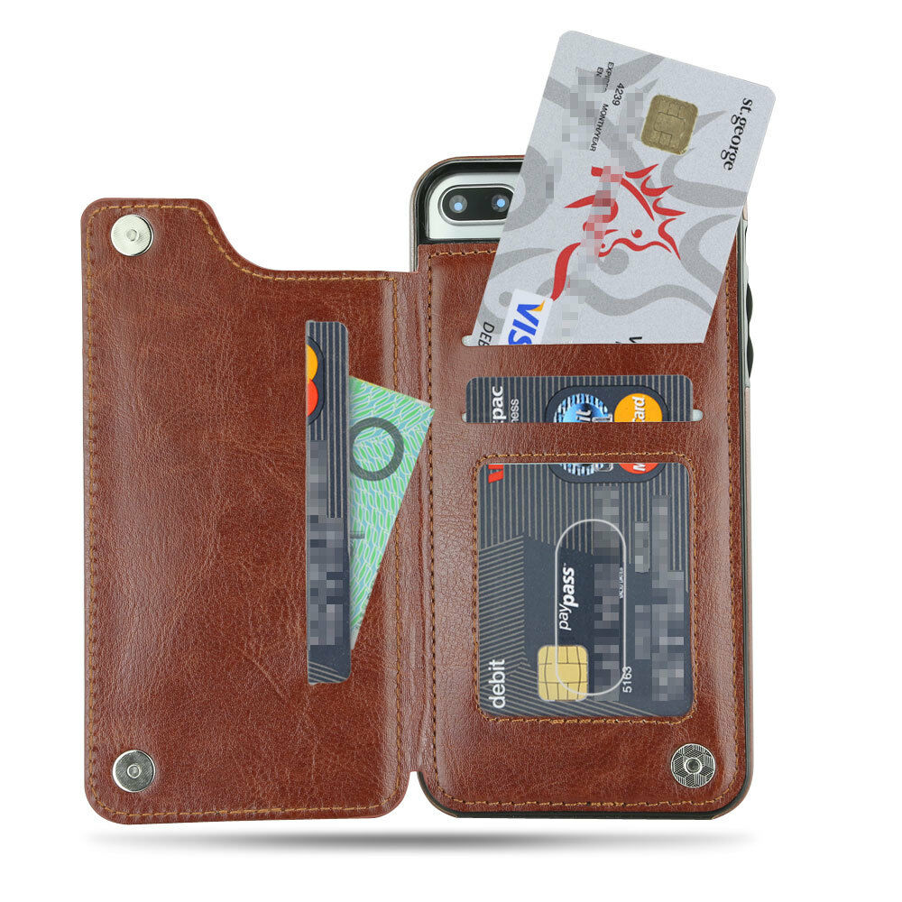 Magnetic Flip Leather Wallet Case for iPhone - Eastlakes Electronics