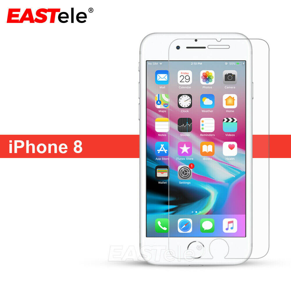 [2 Pack] EASTele Tempered Glass Screen Protector For Apple iPhone Series - Eastlakes Electronics