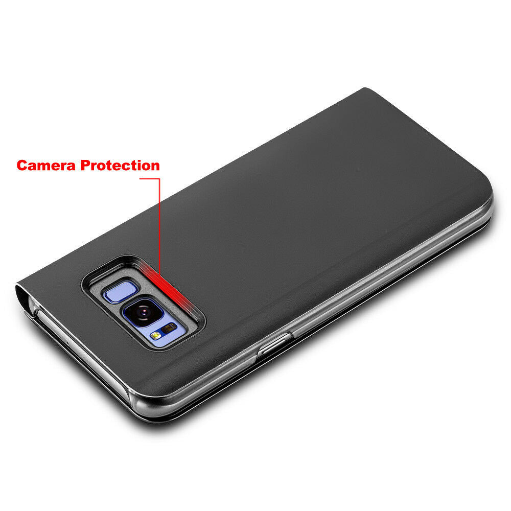 Mirror Flip Case for S22 S21 S10 5G S9 S8 Plus Note 10 9 S20 Ultra Note 20 - Eastlakes Electronics