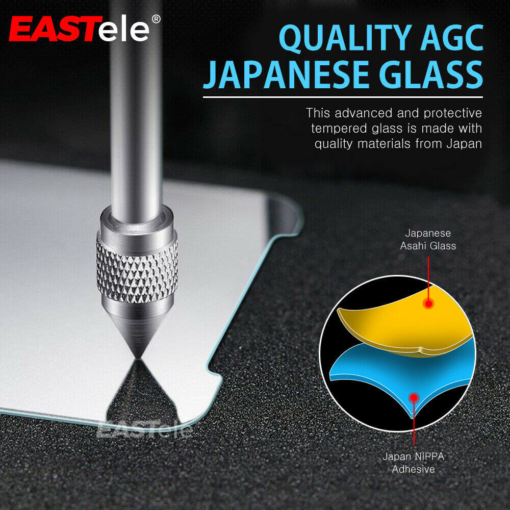 [2 Pack] Eastele iPhone Tempered Glass Screen Protector Gold Label - Eastlakes Electronics