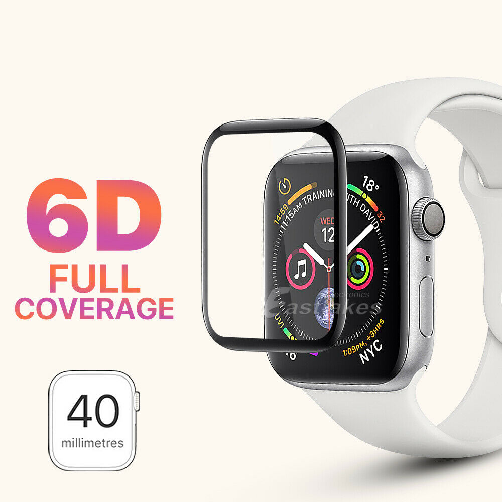 Tempered Glass FULL COVER Screen Protector For Apple Watch - Eastlakes Electronics
