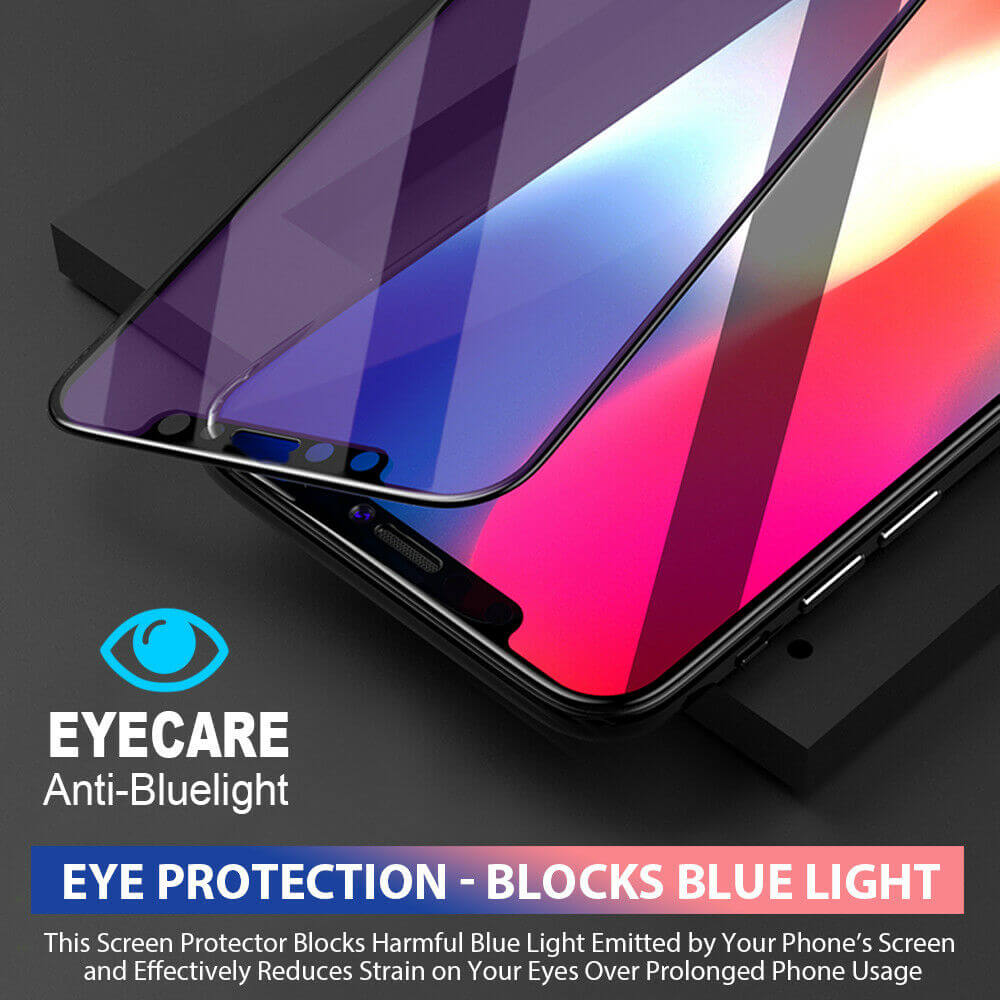 [2 Pack] 6D Apple iPhone 11 Pro XS Max XR SE 8 7 Plus Tempered Glass Screen Protector - Eastlakes Electronics