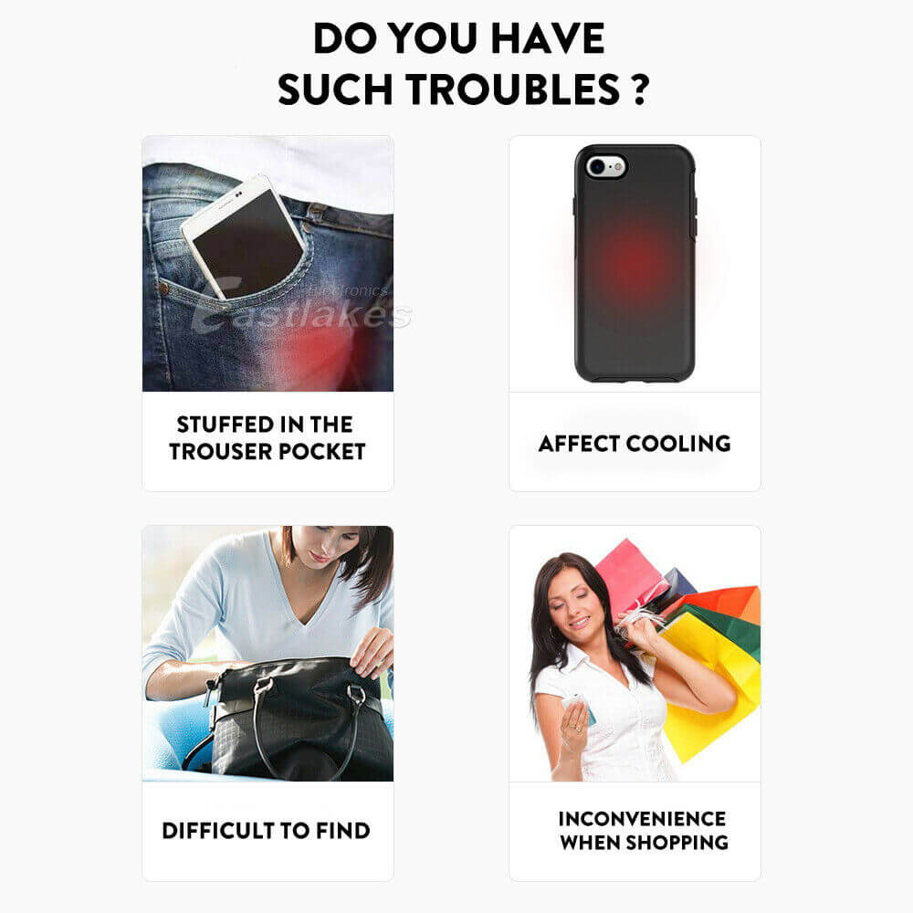 Silicone Phone Lanyard Neck Strap and Wrist Strap - Eastlakes Electronics Australia