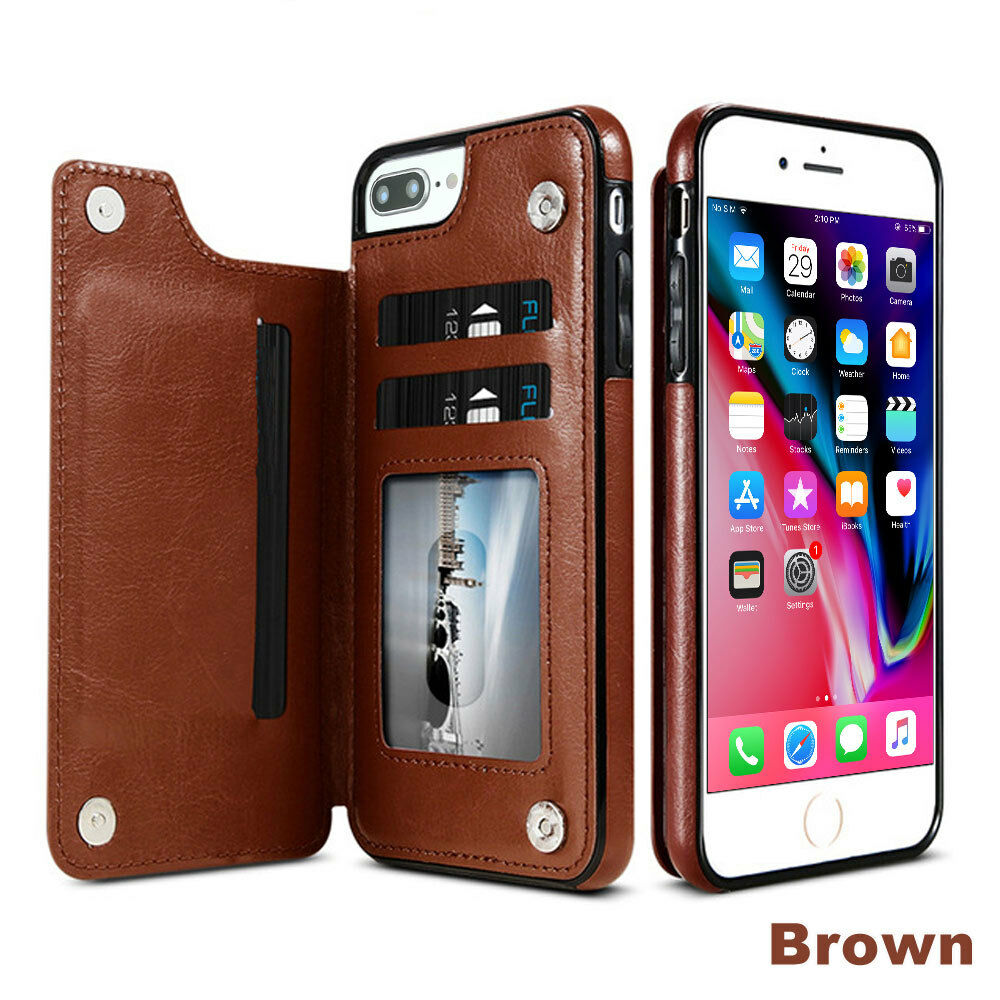 Magnetic Flip Leather Wallet Case for iPhone - Eastlakes Electronics