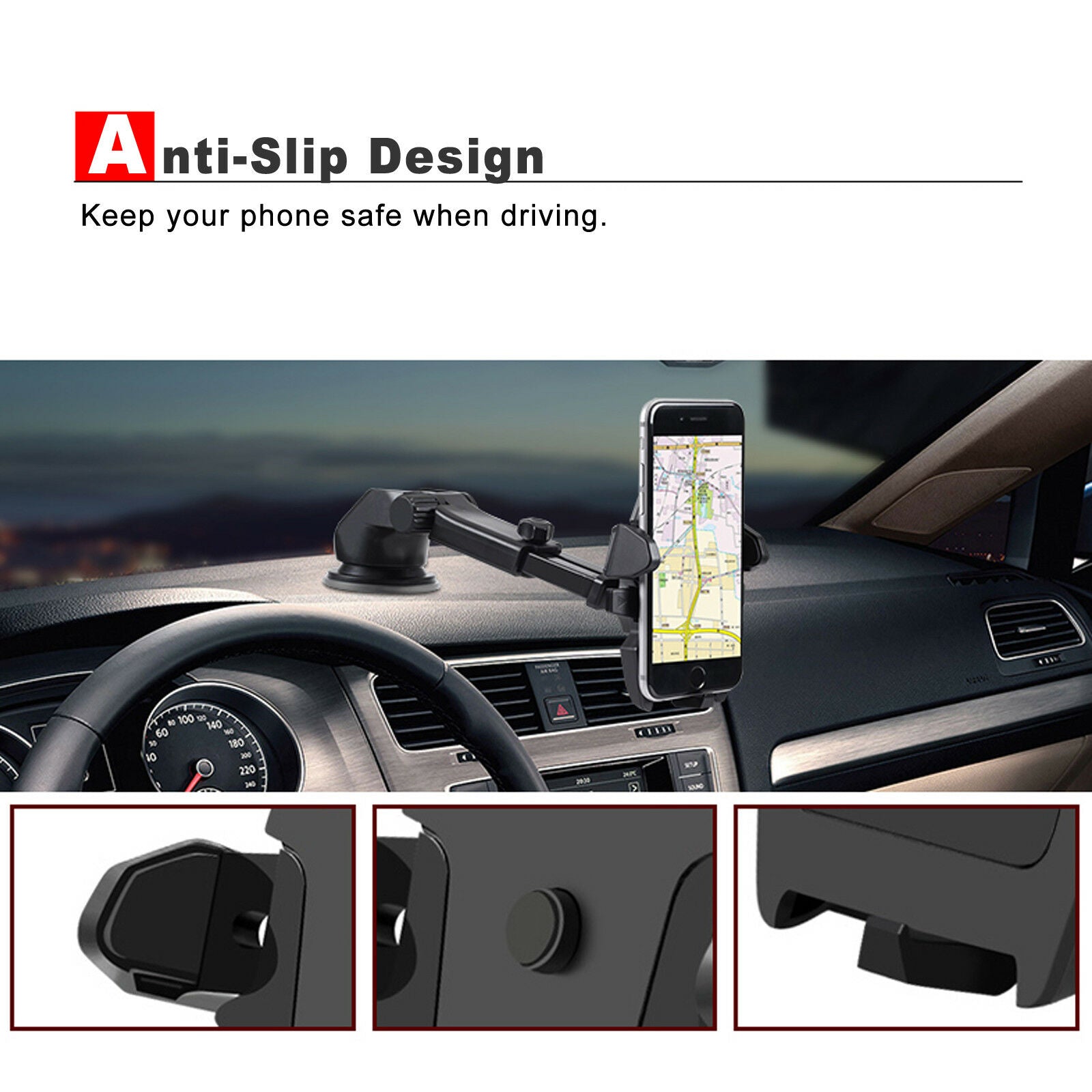 2-in-1 Universal 360° Rotation Car Mount Holder - Eastlakes Electronics