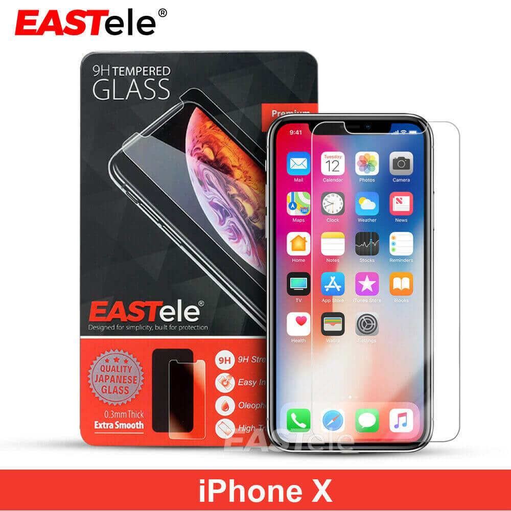 [2 Pack] Eastele iPhone Tempered Glass Screen Protector Gold Label - Eastlakes Electronics