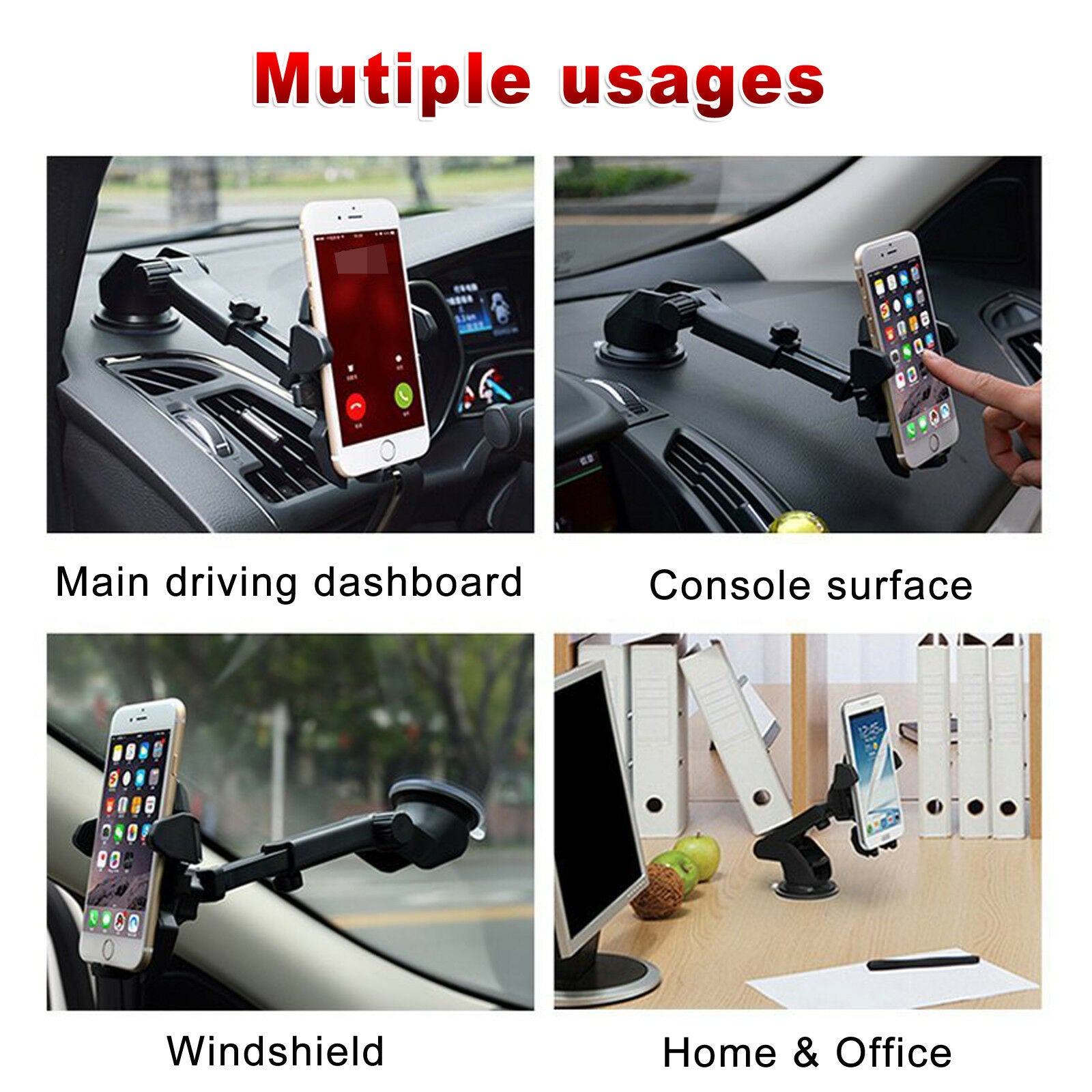 2-in-1 Universal 360° Rotation Car Mount Holder - Eastlakes Electronics