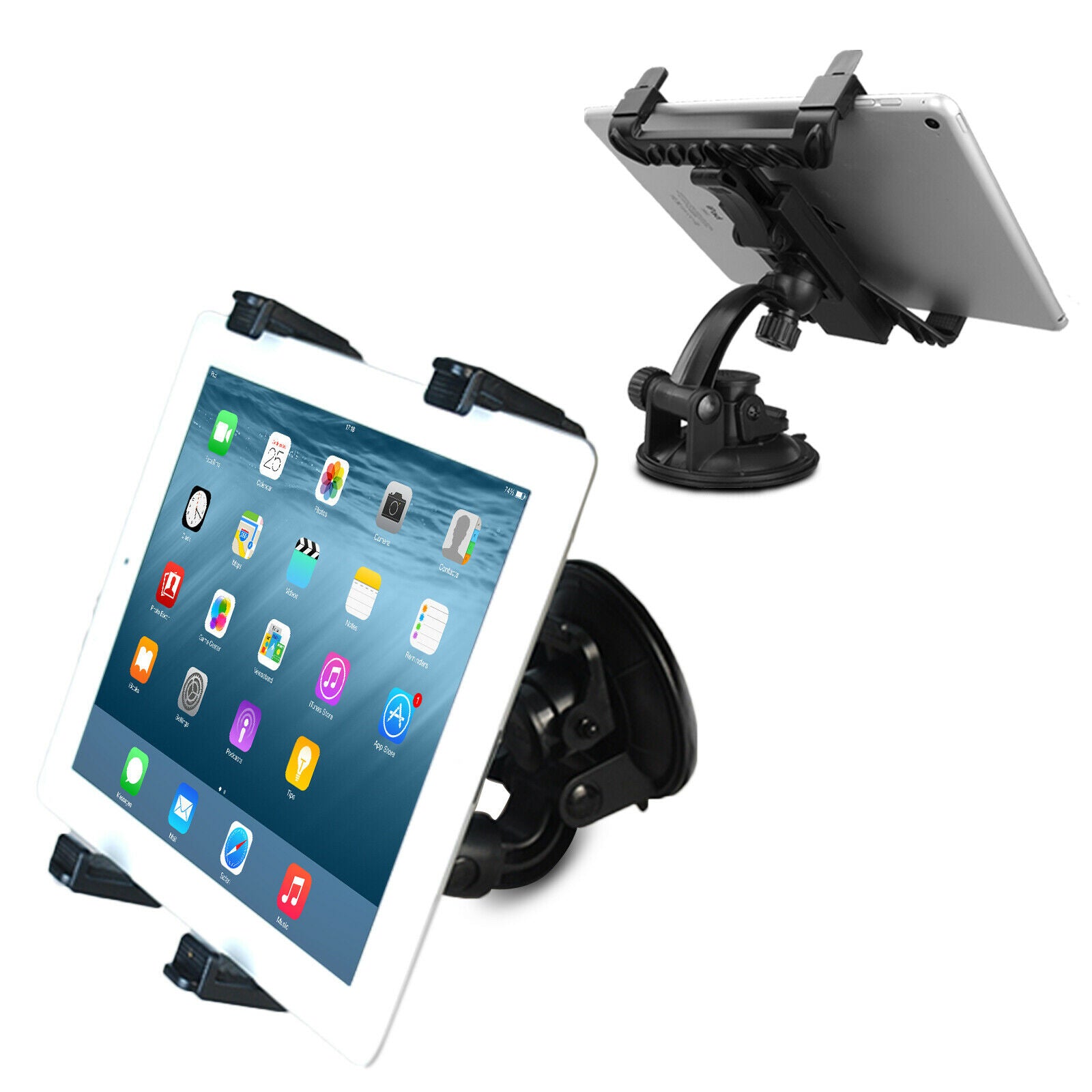 [2 Pack] Car Windscreen Suction Mount Holder For Tablets - Eastlakes Electronics