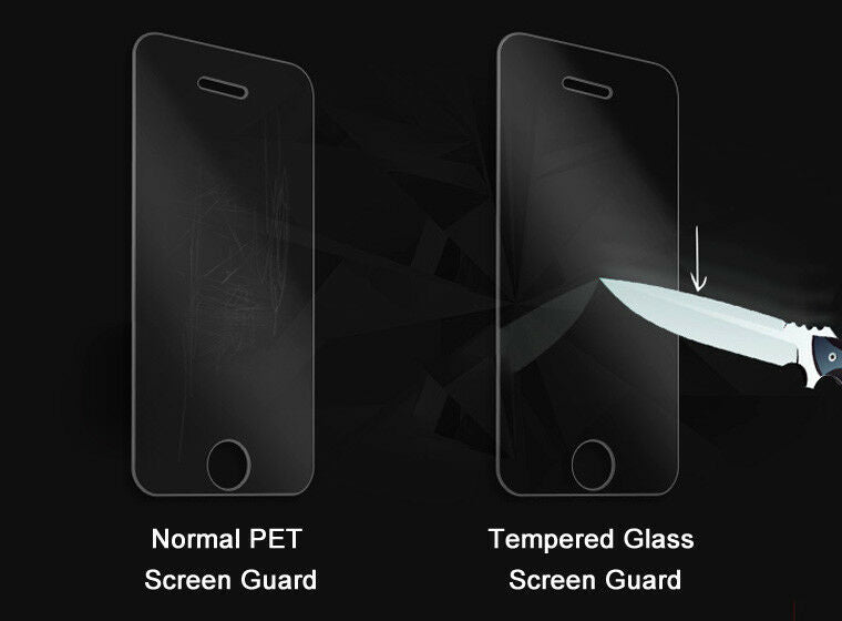 [2 Pack] Scratch Resist Tempered Glass Screen Protector for Apple iPhone 5/ 5S/ 5C/ SE - Eastlakes Electronics
