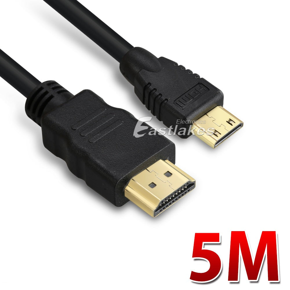 [1M-5M] mini HDMI to HDMI Cable HD 1080P - Eastlakes Electronics
