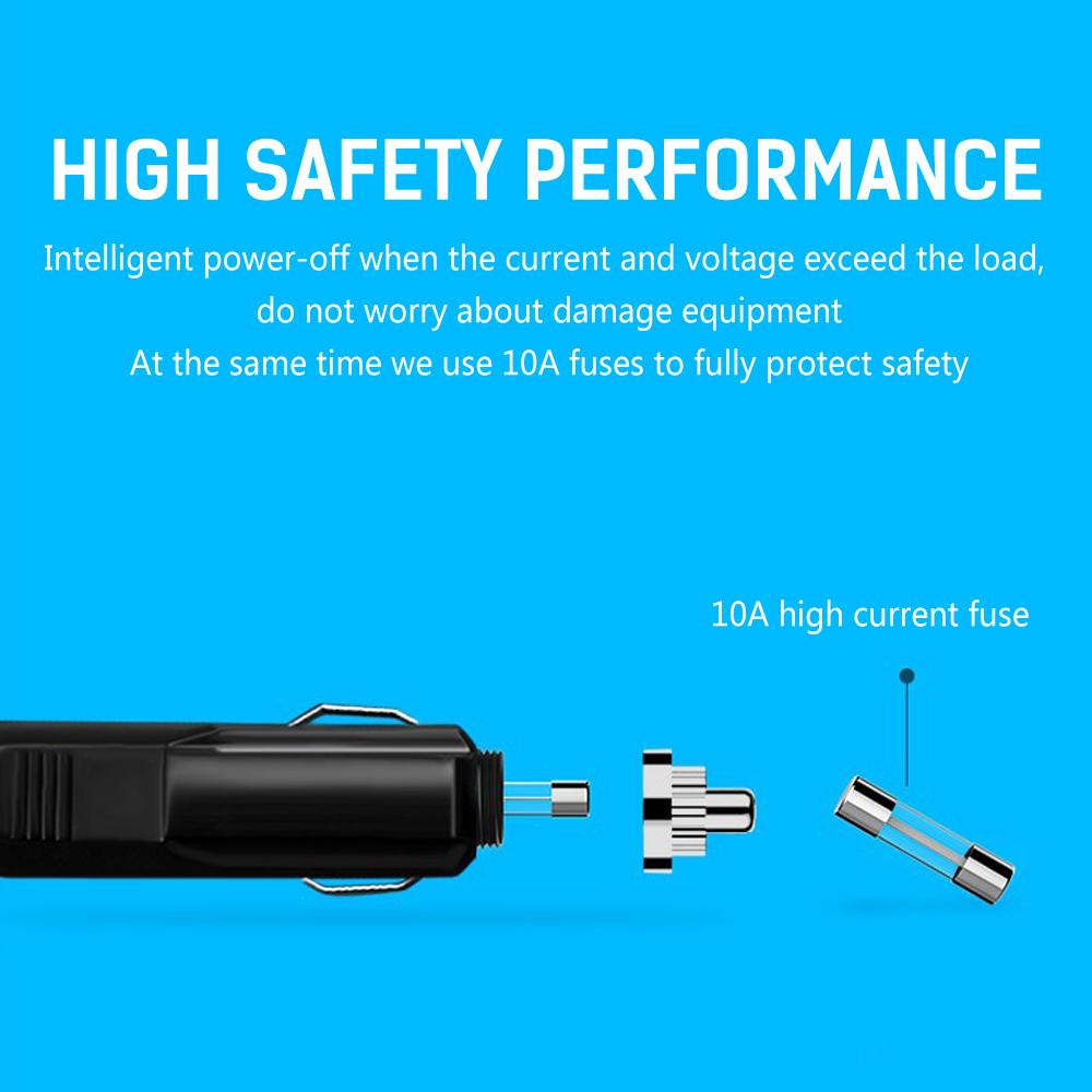 4 Port Cigarette Lighter Socket Hub with Dual USB Ports - Eastlakes Electronics