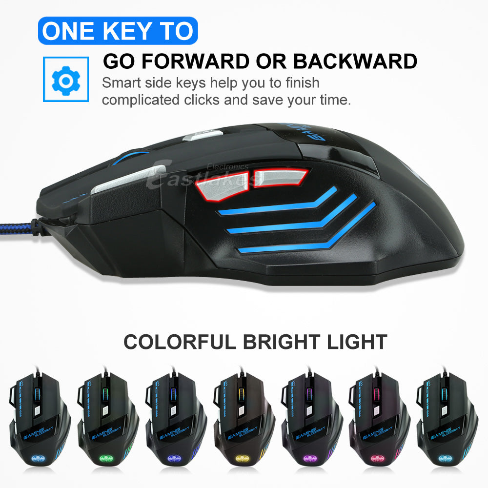 Wired RGB Gaming Mouse - Eastlakes Electronics