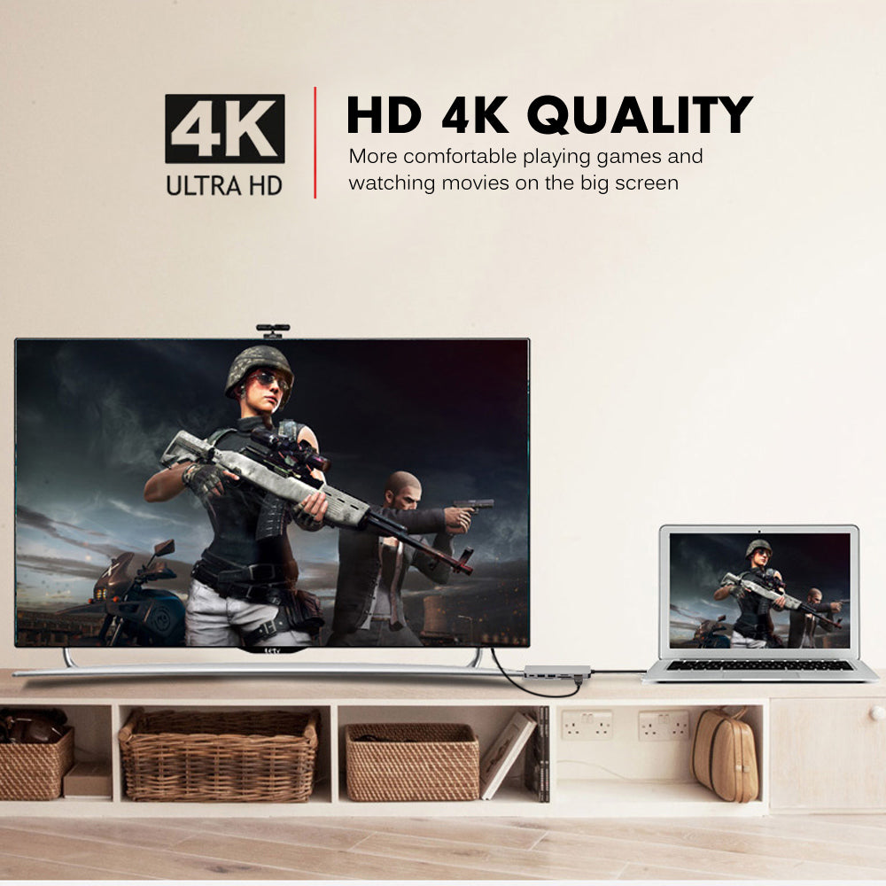 6-in-1 USB-C Type C HDMI USB 3.0 HUB Extension Adapter Hub - Eastlakes Electronics