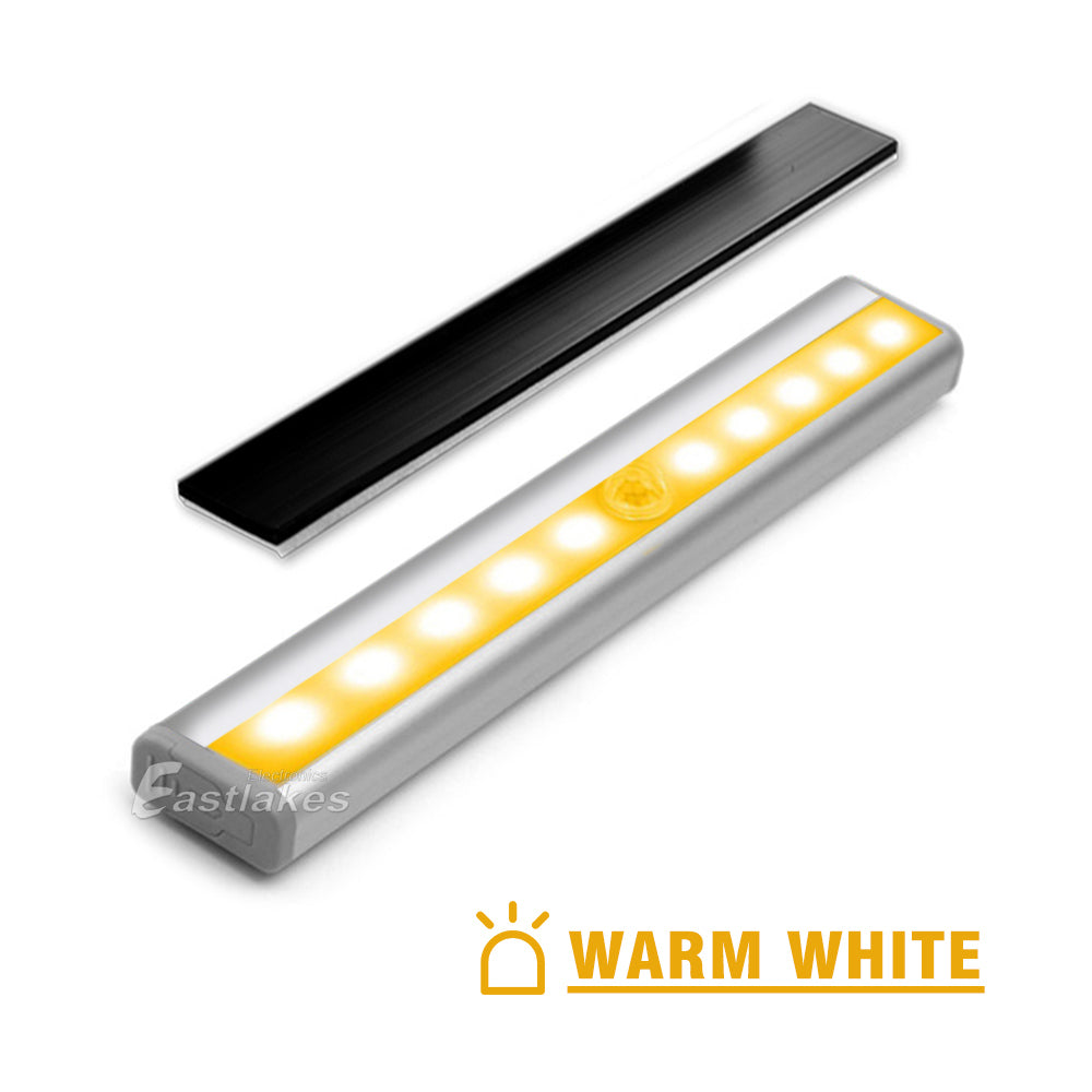 LED Wireless Smart PIR Motion Sensor LED Light Strip Bar Battery Cabinet Stairs - Eastlakes Electronics Australia
