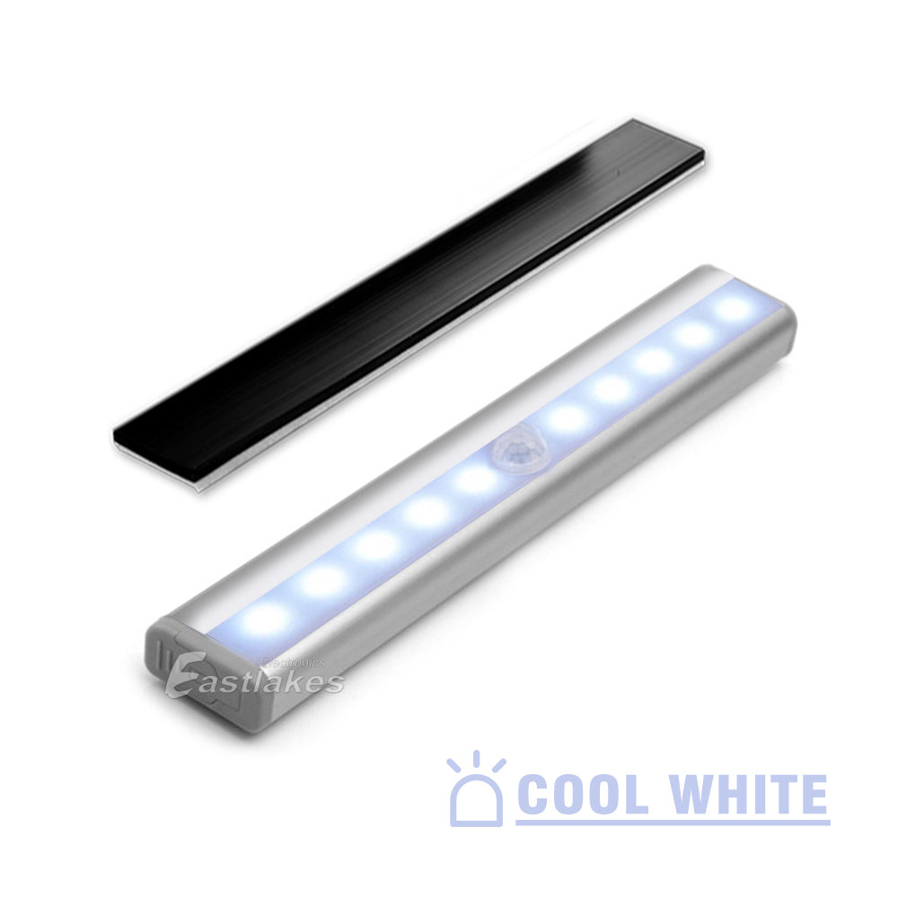 LED Wireless Smart PIR Motion Sensor LED Light Strip Bar Battery Cabinet Stairs - Eastlakes Electronics Australia