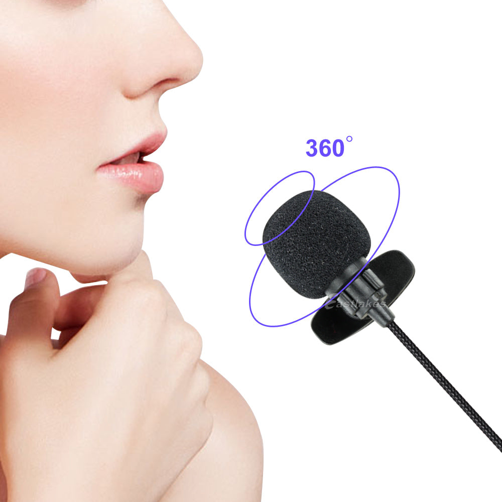 3.5mm AUX Lapel Mic Clip-on Mini Microphone - Eastlakes Electronics Sydney