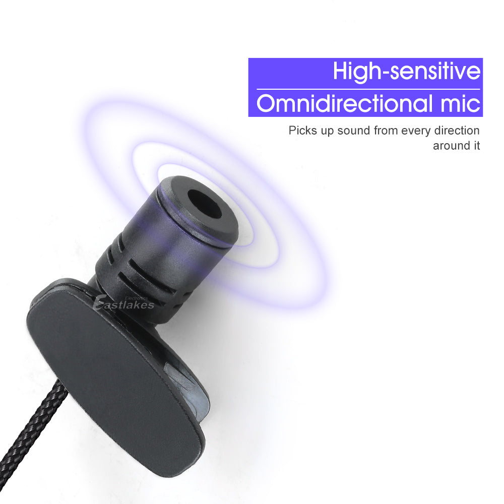 3.5mm AUX Lapel Mic Clip-on Mini Microphone - Eastlakes Electronics Sydney