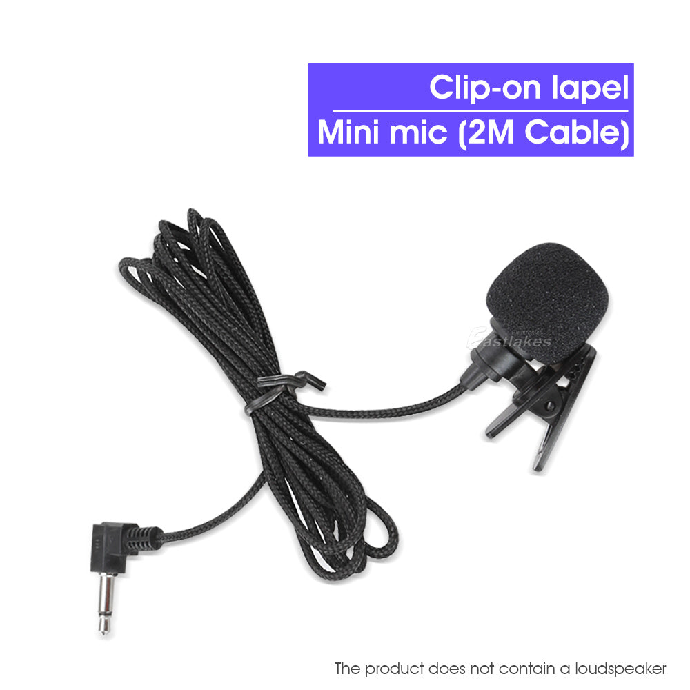 3.5mm AUX Lapel Mic Clip-on Mini Microphone - Eastlakes Electronics