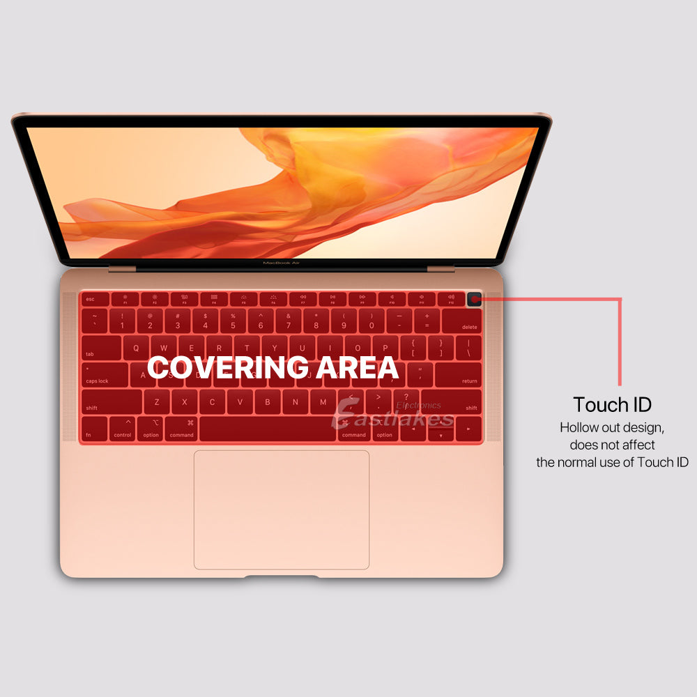 Silicone Clear Transparent Keyboard Cover for Macbook Air Pro Retina - Eastlakes Electronics