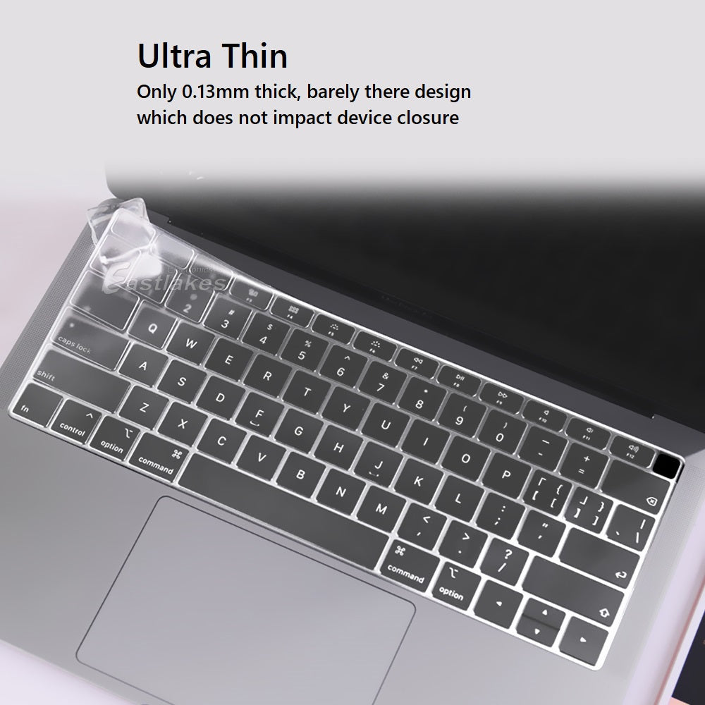 Silicone Clear Transparent Keyboard Cover for Macbook Air Pro Retina - Eastlakes Electronics