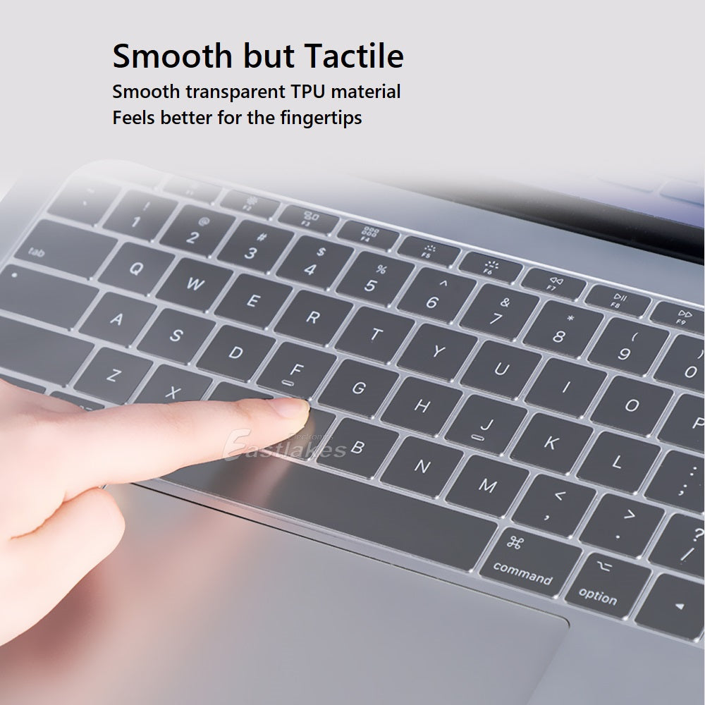 Silicone Clear Transparent Keyboard Cover for Macbook Air Pro Retina - Eastlakes Electronics