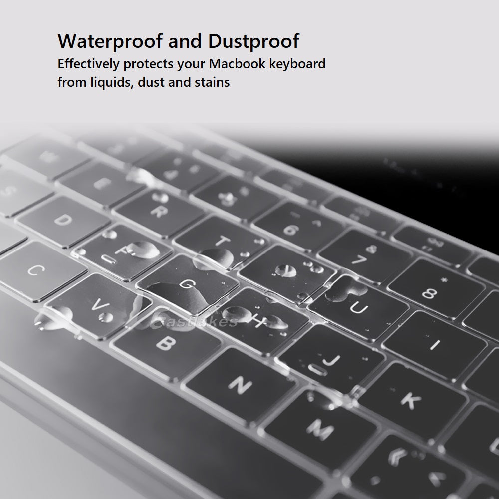Silicone Clear Transparent Keyboard Cover for Macbook Air Pro Retina - Eastlakes Electronics