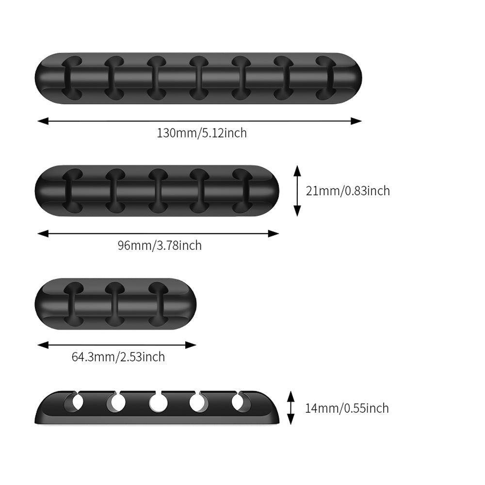 [3 Pack Set] Cable Self-Adhesive Desk Cord Management Organizer - Eastlakes Electronics