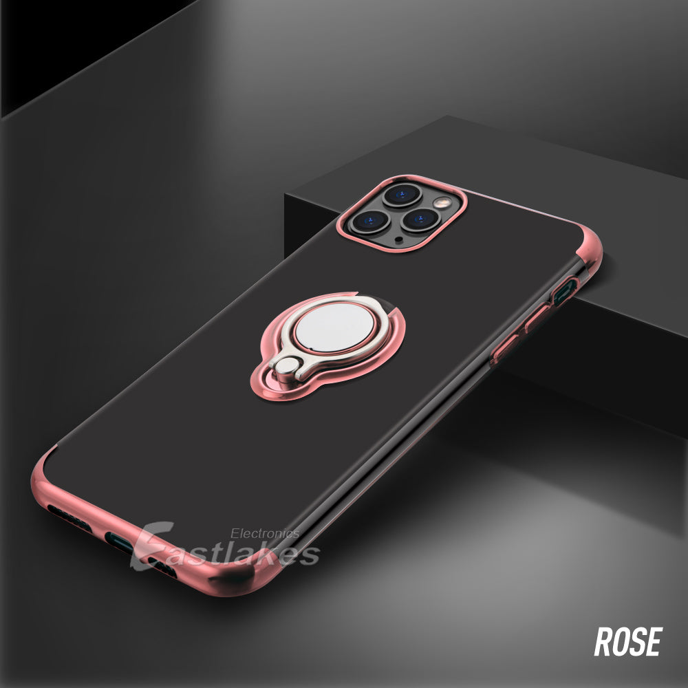 Silicone Magenetic Ring Case for iPhone 12 / 11 & X series - Eastlakes Electronics