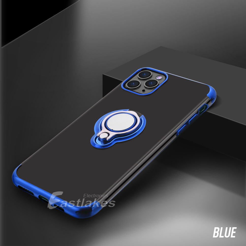 Silicone Magenetic Ring Case for iPhone 12 / 11 & X series - Eastlakes Electronics