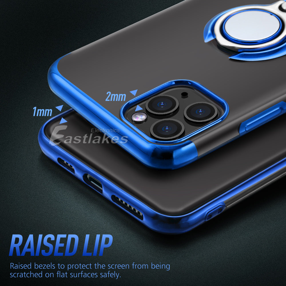 Silicone Magenetic Ring Case for iPhone 12 / 11 & X series - Eastlakes Electronics