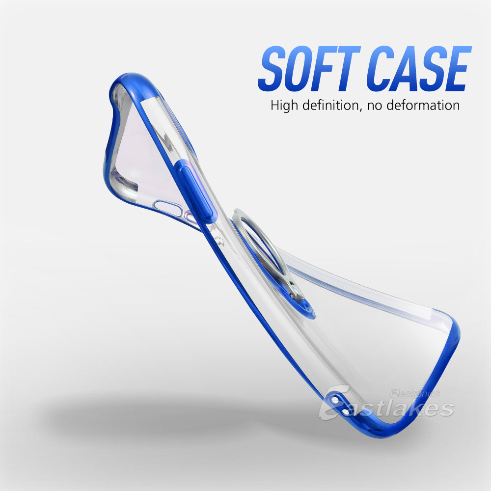 Silicone Magenetic Ring Case for iPhone 12 / 11 & X series - Eastlakes Electronics