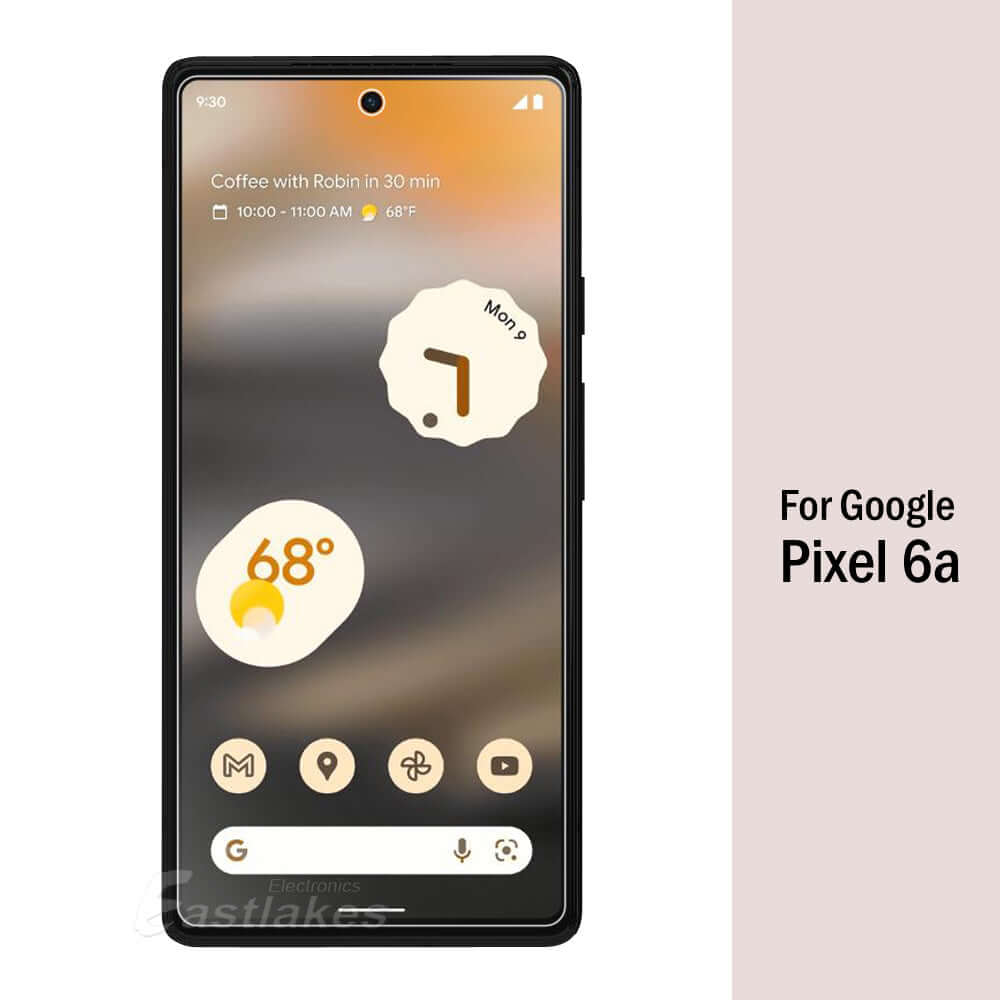 [2 pack] Google Pixel 6a 6 5 4 3 2 XL Tempered Glass Screen Protector - Eastlakes Electronics