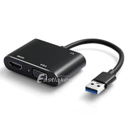 USB 3.0 To HDMI+VGA Dual Output Video Converter Adapter - Eastlakes Electronics