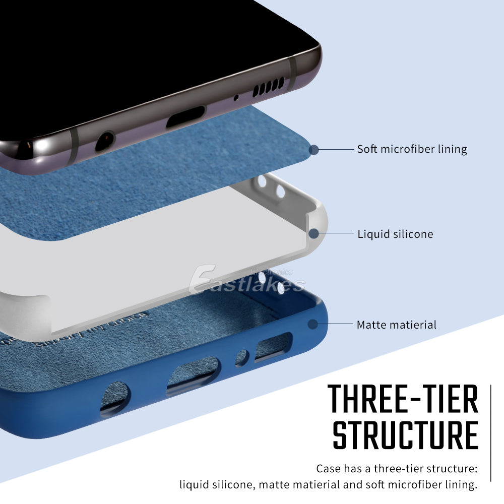 Liquid Silicone Gel Shockproof Case Cover For Samsung S22 S21 S20 FE - Eastlakes Electronics